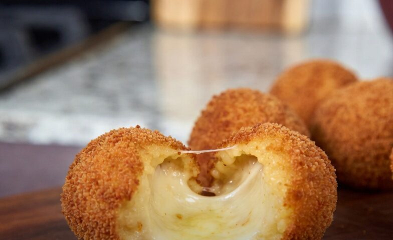 Cheese-Stuffed Rice Balls (arancini)