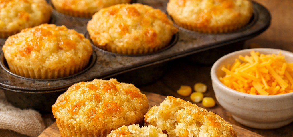 Cheddar cornbread muffins
