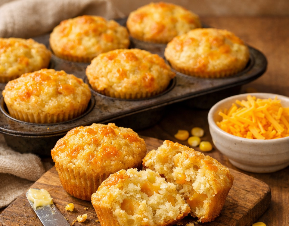 Cheddar cornbread muffins