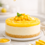 No-bake mango cheesecake