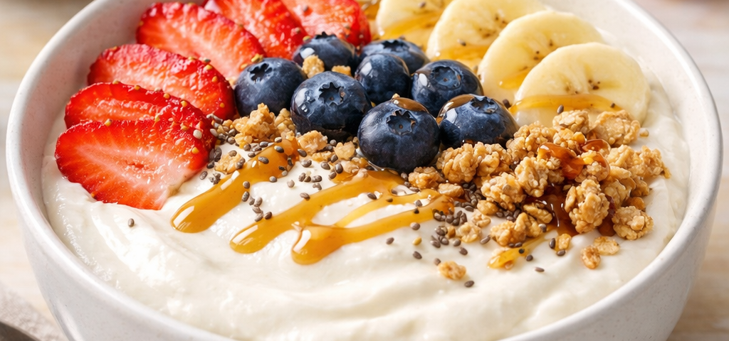 Cottage cheese smoothie bowl