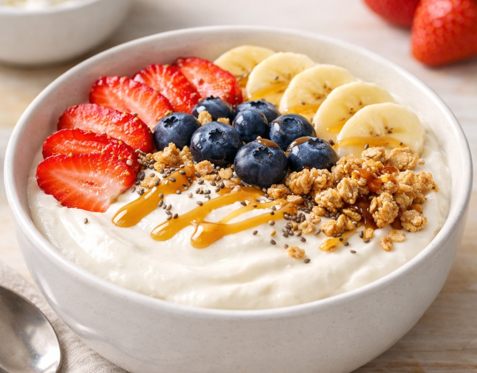 Cottage cheese smoothie bowl