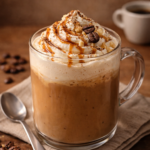 Creamy coffee cheesecake drink