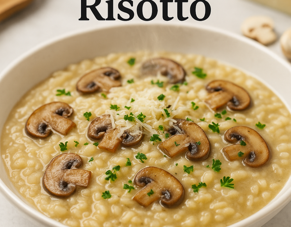 Parmesan mushroom risotto