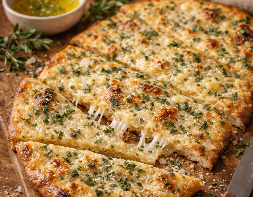 Parmesan herb flatbread