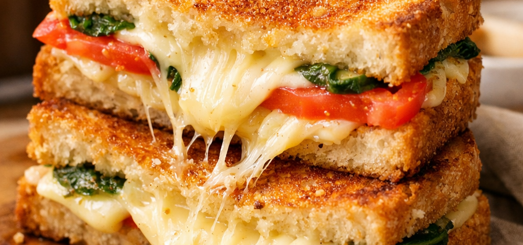 Vegan grilled cheese sandwich