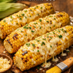 Grilled cheese corn on the cob
