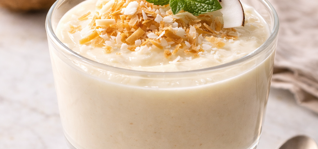Coconut cheese dessert