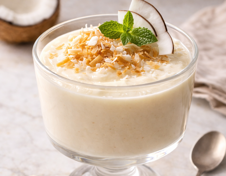 Coconut cheese dessert