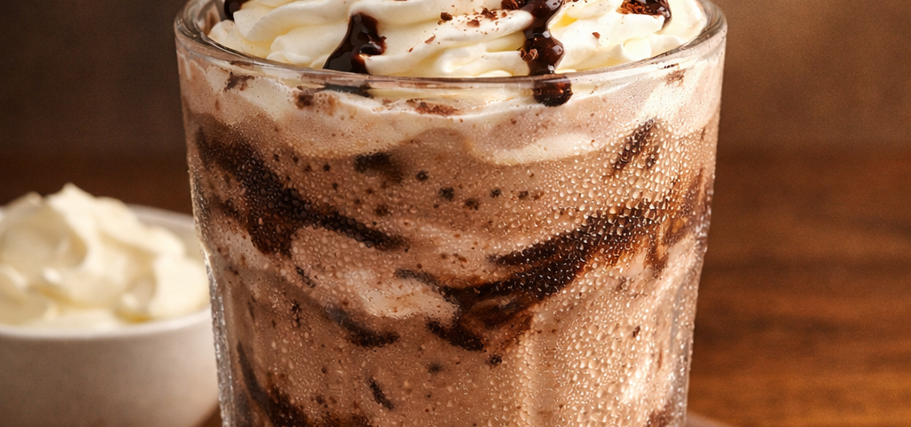 Chocolate cream cheese frappe