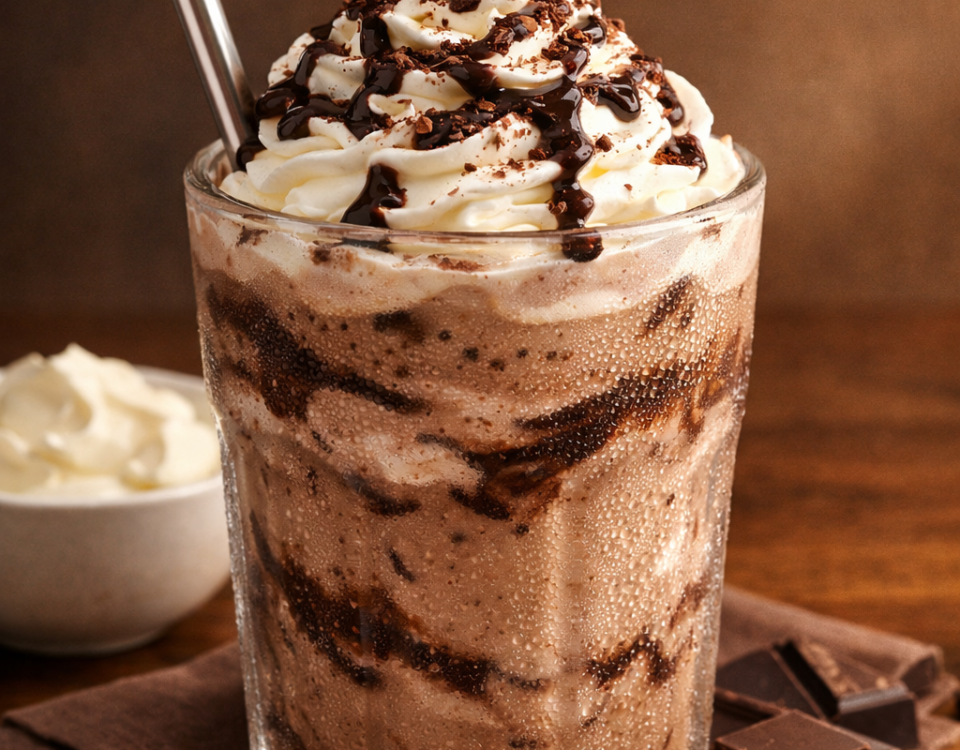 Chocolate cream cheese frappe