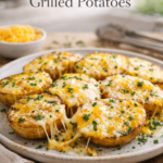 Cheesy grilled potatoes