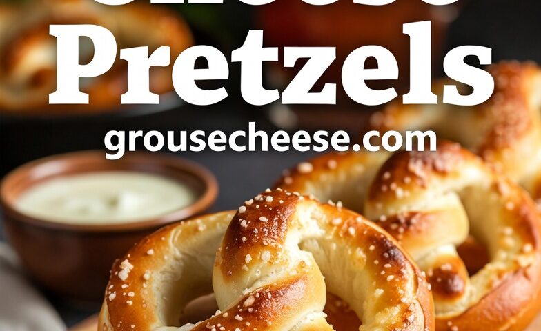 Baked cheese pretzels