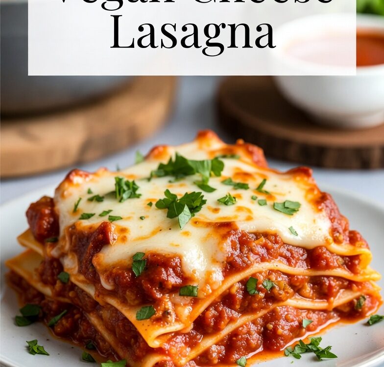 Vegan cheese lasagna
