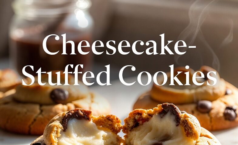 Cheesecake-stuffed cookies