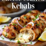 Cheese-stuffed kebabs
