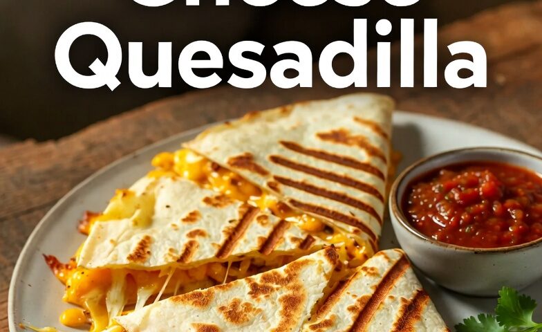 Grilled cheese quesadilla