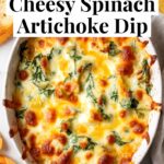 Cheesy spinach artichoke dip