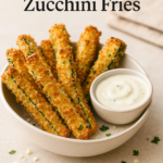 Parmesan crusted zucchini fries